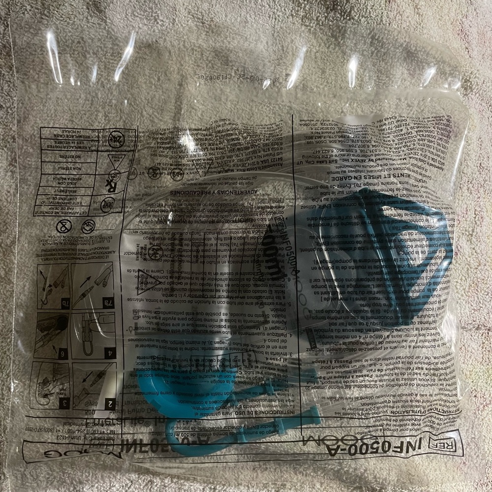 Infinity INF0500-A  Enteral Pump Delivery Set with ENFit Connector Lot Of 10